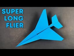 How To Make an Easy Paper Airplane That Flies Far (Super Design - Easy)