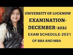 LU Examination Schedule of BBA 2021 |LU Examination Schedule of MBA 2021| LU Exam Schedule 2021