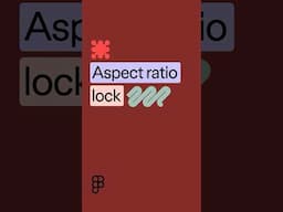 Aspect Ratio Lock | Figma