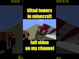 I built TILTED TOWERS in Minecraft! #fortnite #minecraft #minecrafthardcore #tiltedtowers