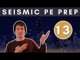 PE Seismic Example Problem - 13 #structuralengineering #civilengineering #engineering