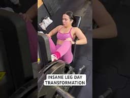 INSANE LEG DAY TRANSFORMATION