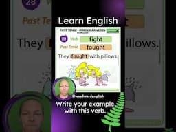 Past Tense of FIGHT in English ✅ English Pronunciation of FOUGHT | Learn English Irregular Verbs