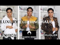 LUXURY CLOTHING HAUL | JACQUEMUS, MARINE SERRE, MUGLER & MORE | REVES FASHION