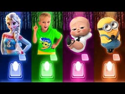 Coffin Dance Astronomia | Elsa  Anna | Frozen | Funny | Tiles Hop Songs