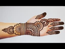 Simple easy mehndi design front hand |New mehndi designs | Stylish mehandi design |mehandi ka design