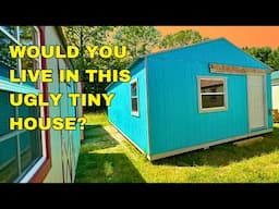 Take a Tour of This Ugly Repo Tiny House + The Secret To Getting Cheap Sheds and Tiny Homes