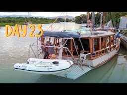 Davit Complete and Dinghy Onboard: Yabá Gets Ready to Sail! — Sailing Yabá 254