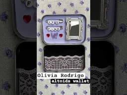 decorating the inside of my 💜 OLIVIA RODRIGO 💜 altoids wallet #oliviarodrigo #craftideas