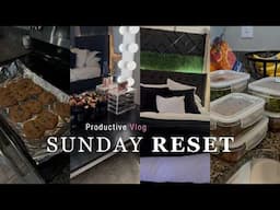 SUNDAY RESET | deep cleaning, self care, weekly planning, food prepping