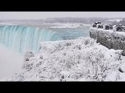 Niagara Falls in Winter - Snowfall Stunning Snowy Views and Frozen Wonderland 2025