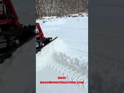 HOW WELL DOES A LOADER-MOUNTED SNOW PLOW WORK?