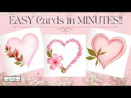 Fast & Fabulous! 😍 Discover the Joy of Painting Beautiful Watercolor Cards for Valentine’s Day!