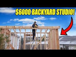 Roof Framing My ULTIMATE Backyard Studio!