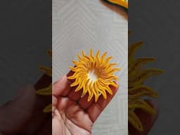 DIY Quilling Sunflower 🌻 #shorts #ytshorts #quilling #quilledflower #craftideas #papercraft