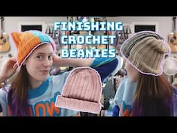 3 Ways to Finish Ribbed Crochet Beanies