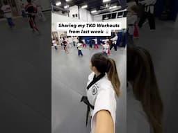 The TKD workouts I did last week! 🥋💪🏻