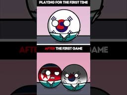 First game vs Last game...💀 #countryballs