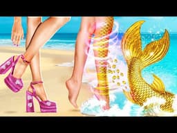 How to Become a Mermaid! Magical Barbie Makeover for Ken