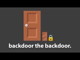 they backdoored the backdoors..