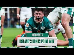 Highlights: Ireland Kick Off With A Bonus Point Win