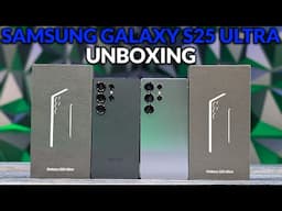 Unboxing The Galaxy S25 Ultra in 2 Colors & Accessories