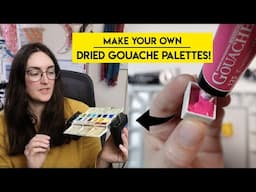 Exactly how I setup my DRIED GOUACHE palettes ✶ step by step & tips