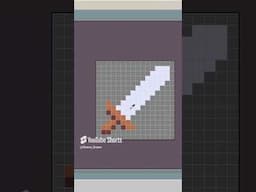 Draw a Sword in Seconds! - Pixel Art Pro Tips #gamedev #pixelart #pixelarttutorial