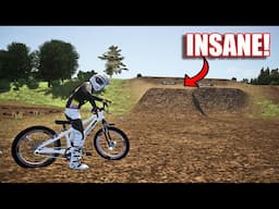 RIDING A BMX BIKE AT A MOTOCROSS TRACK!? (MX BIKES)