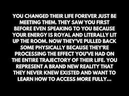 You connected with a higher version of themselves they want to be but don't have full access to yet.