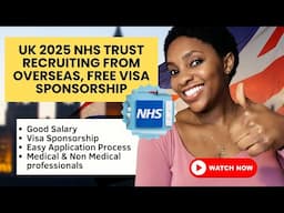 THESE NHS ARE RECRUITING FROM OVERSEAS : FREE VISA SPONSORSHIP