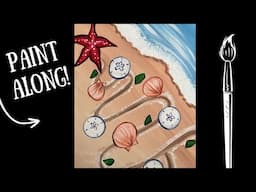 🐚EP233- 'Beachcombers' Christmas Tree' easy acrylic painting tutorial beachy holidays