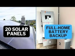 Installing Full-home battery backup with solar. Sol-Ark 15k, EG4 Powerpro, and 20 solar  panels