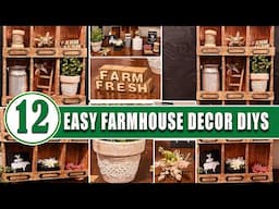 BOOST Your FARMHOUSE DECOR with These FAST and EASY DIYs