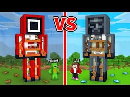 JJ and Mikey: SQUID GAME 2 Statue Battle in Minecraft - Maizen