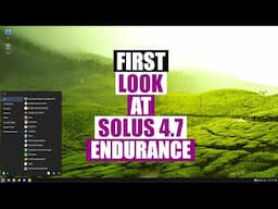 A Quick Look At Solus 4.7 "Endurance"