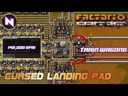 CARGO WAGONS: Solving Landing Pad Bottleneck ⚠️Cursed Design ⚠️| 60 | Factorio SPACE AGE Tutorial