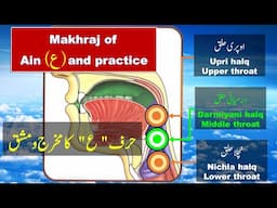 How to pronounce letter Ain ( ع ) in Arabic | Makhraj of Ayn letter | Arabic Alphabet Pronunciation