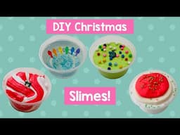 4 DIY Christmas Slimes!! Super Fun Holiday Slime Recipes!!