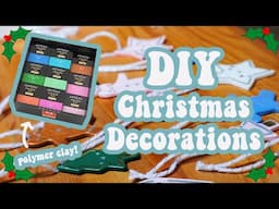 DIY POLYMER CLAY CHRISTMAS DECORATIONS | Polymer Clay Tutorial, Easy Handmade Christmas Ornaments