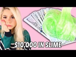 I MADE THE MOST EXPENSIVE SLIME DIYS💰*mixing $10,000 into clear slime, butter slime + more!*