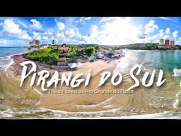 Relaxe: 10 Minutos de Paraíso nas Ondas da Praia ao Pôr do Sol 🌅🌊 - Pirangi do Sul