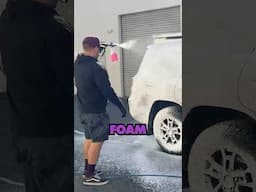 Do NOT pre-rinse your car. Pre-foam is much better. #detailing #details #carcare