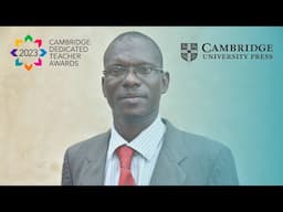 Meet 2023 Cambridge Dedicated Teacher Awards winner, Akeem Badru