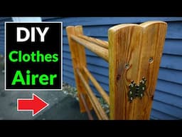 Making a Clothes Airer / Horse / Drying Rack (DIY Scrap Wood Project)