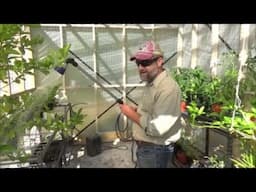 homemade greenhouse with ROLL UP sides