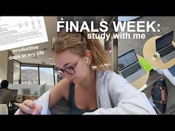 finals week in my life: STUDY VLOG (watch me slowly deteriorate)