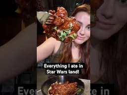 Everything I ate in Star Wars land! #foodie #starwars #disney #eating #themepark #shorts