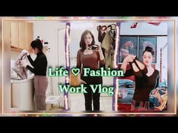 Office Work Vlog | Dark Neutral Outfits #dayinthelife