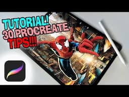 30 Procreate TIPS & HACKS In 8 Minutes!